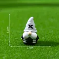 Miniature Gothic rock gnome figurine for desktop DIY decoration, height of 3.2cm - X Gnome