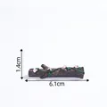 Miniature resin tree log accessory with pink flowers for fairy garden DIY, 6.1x1.4cm. - 5# Large Morning Glory Tree Stump