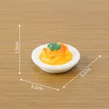 Miniature Korean bibimbap food play toy with 3.2cm base for DIY dollhouse decoration - Tteokbokki
