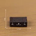 Miniature vintage brown suitcase for dollhouse DIY decoration, 2.7cm wide - Large Old Leather Suitcase (C3340)