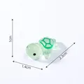 Miniature luminous turtle figurine for aquarium and micro landscape decor 2.3cm - Printed Style (C0678) / S / Green