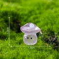 Miniature 1.3cm purple luminous mushroom figurine for micro-landscape DIY gardening - 1.3cm / Purple
