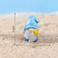 Miniature summer gnome figurine on sand for beach micro-landscape DIY decoration - 4# Starfish Style / 2.4x1.6cm