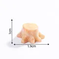 Miniature artificial resin tree stump landscape accessory for DIY fairy garden decor - 9# Light Yellow Tree Stump
