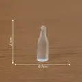 Mini botella esmerilada para decoración de casa de muñecas, 2,3x0,7 cm - 4# Botella de Agua