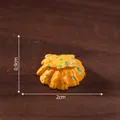 Miniature dollhouse sour cabbage fish figurine in orange for DIY micro landscape - Steamed Pork with Rice Flour