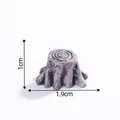 Miniature tree stump figurine 1x1.9cm for DIY fairy garden landscape decoration - 10# Black Tree Stump