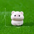 Miniature cute pink pig figurine for micro-gardening landscape DIY decor, 1.7x1.6cm - Sitting Pig / 1.6x1.7cm