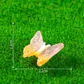 Resin gradient butterfly figurine for DIY micro landscape and fairy garden decor - 2# Butterfly (Orange-Pink)