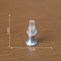 Lámpara de mesa miniatura para casa de muñecas en plata y plástico, 1,1cm x 2,2cm - 7# Candelabro