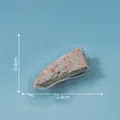 Miniature gray landscaping stone with orange speckles, size 2.4x0.4cm micro-decoration. - Stone (13#)