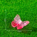 Pink gradient resin butterfly miniature for moss micro-landscape DIY decoration - 3# Butterfly (Pink Gradient)