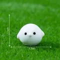 Adorable white bird miniature figurine for fairy garden DIY landscaping decoration - 1.7x1.1cm