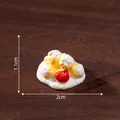 Miniature dollhouse food play ornament simulation dessert with 1.1cm height and 2cm width. - Soft Bean Paste Dessert