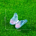 Miniature resin gradient blue and pink butterfly ornament for DIY moss micro-landscape - 4# Butterfly (Blue-Pink)
