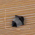 Miniature luminous resin candle lamp for dollhouse DIY with 1.1cm by 1.9cm size - 1.1x1.9cm / 1# Wall Lamp (Black)