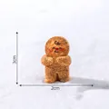 Cute miniature Christmas gingerbread man figurine for DIY snow scene landscape decor - Dancing (Look Up) / 3x2cm