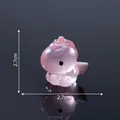 Cute 2.7cm pink iridescent electroplated unicorn figurine ornament for DIY desktop decor. - Large (2.7cm) / Pink (Model 1 Large)