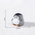 Miniature cute penguin figurine for micro-landscape DIY snow scene desk decoration - Style 1 Sitting (Penguin)