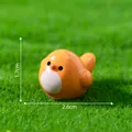 Adorable figura de pájaro naranja en miniatura para decoración de micro paisajes - 1,7x2,6cm / Estilo de Pájaro Naranja