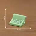 Vintage style miniature light green typewriter ornament for dollhouse micro landscape - 2# Typewriter