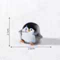 Cute miniature penguin figurine for DIY snow landscape desktop decor, 2.1cm x 2.6cm - Style 2 Running (Penguin)
