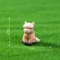 Miniature Highland Cow figurine for moss landscape DIY decoration, size 2.7x1.9cm - 1# Sitting Pony / 2.7x1.9cm