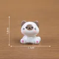 Miniature cute sitting Siamese cat figurine for DIY micro landscape and desktop decor - Cat / 1.8cmx1.7cm