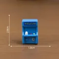 Miniature blue retro arcade game machine toy, 2.8cm tall, for dollhouse decoration - 3# Arcade Machine