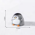 Cute mini penguin figurine for micro landscape DIY snow scene decoration - Style 3 Tilted Head (Penguin)