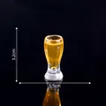 Miniature 3.2cm beer glass model for dollhouse DIY and micro-landscape decoration - 1# Large Cup (C2824)