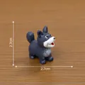 Cute 2.7cm grey puppy dog figurine for micro landscape DIY dollhouse decoration - Husky Puppy / 2.7cm x 2.7cm / Husky