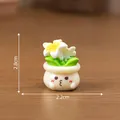 Figurine de fleur en pot miniature mignonne avec expression faciale pour maison de poupée - 2# Lis