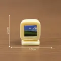 Miniature retro computer monitor model for dollhouse DIY decoration, 1.7x2.1cm size - 4# Desktop Computer