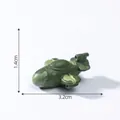 Detailed miniature green camouflage fighter jet model for DIY desktop micro-landscapes - 3# Fighter