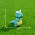 Figurine de dinosaure vert miniature pour paysage DIY, 2,5 cm de hauteur - Carnotaurus (C2879) / 2.5x2.1cm / 1# Carnotaurus