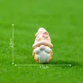 Figura de gnomo primaveral en miniatura para decoración DIY de 2,5cm por 1,5cm - Flor Rosa (1#)