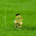 Cute miniature yellow bee figurine for micro landscape DIY decoration, 1.7cm height - Luminous Yellow / 1.7x1.2cm / 2# Luminous Round Face
