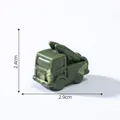 Miniature green missile truck model with 2.4cm and 2.9cm dimensions - 4# Rocket Truck