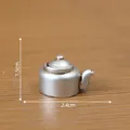 Miniature retro silver teapot for dollhouse DIY decoration - 3# Kettle / 2.4x1.5cm