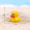 Cute yellow duck miniature with pink heart sunglasses for micro landscape DIY decoration - Glasses Duck Style (C3223)