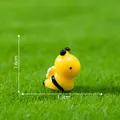 Miniature yellow bee figurine for moss landscape decoration and gardening DIY craft. - Side Yellow / 1.6x1.3cm / 3# Little Bee