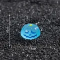 Miniature blue glowing Halloween pumpkin charm for DIY dollhouse decoration - Blue