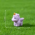 Miniature purple cartoon flying horse unicorn figurine for DIY micro landscape decor 2.3cm - 2.3cm x 2.3cm / Purple