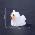 Miniatura di cucciolo fantasma luminoso di Halloween per decorazione micro paesaggio - Mini Animale Fantasma (C2651) / Gatto