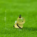 Miniature bee figurine for micro-landscapes, translucent yellow resin, 1.6cm tall - Luminous Yellow-Green / 1.6x1.3cm / 4# Luminous Little Bee