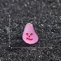 Pink luminous Halloween pumpkin miniature for dollhouse DIY decor, size 1.6cm x 1.3cm - Rose Red