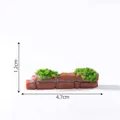 Miniature wall brick with moss for DIY landscape scenery, dimensions 4.7cm x 1.2cm. - Style 3 Brick Wall / Red-Brown Brick Wall