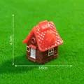 Realistic miniature resin house figurine for micro landscape DIY garden decoration - House