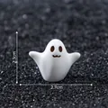 Miniature cute white ghost figurine for DIY decor, size 2.3cm x 2.7cm, SKU variant - Ghost Style 3 / 2.3x2.7cm